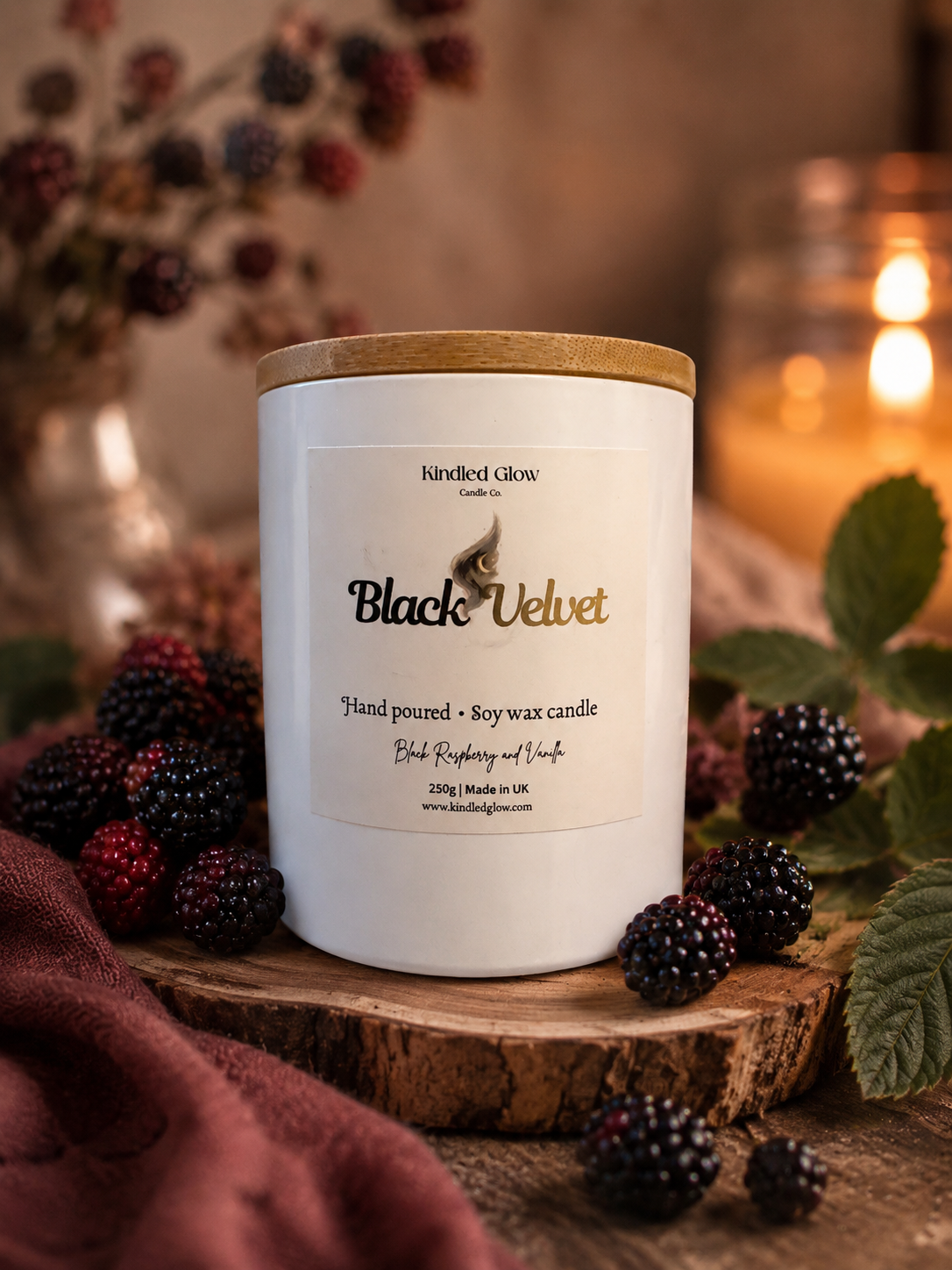 Black Velvet | Large Candle