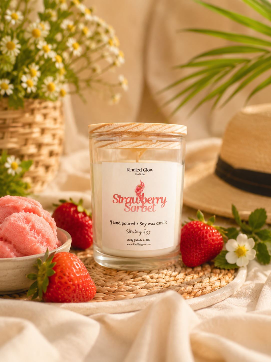 Strawberry Sorbet | Medium Candle